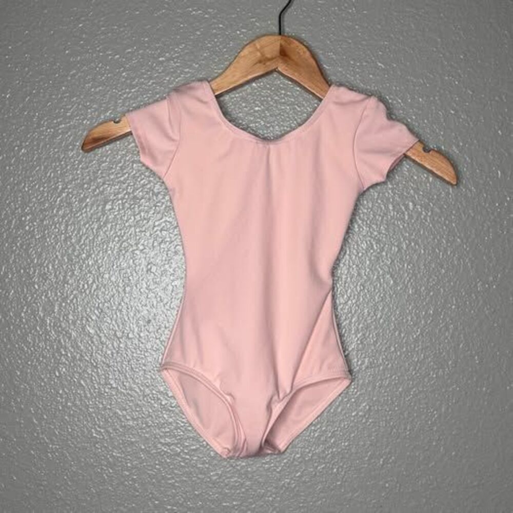 Capezio Short Sleeve pink Leotard